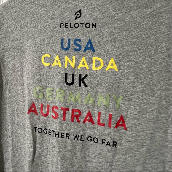 Peloton Women’s Classic Short Sleeve Tee Grey Size L - Picture 4 of 4